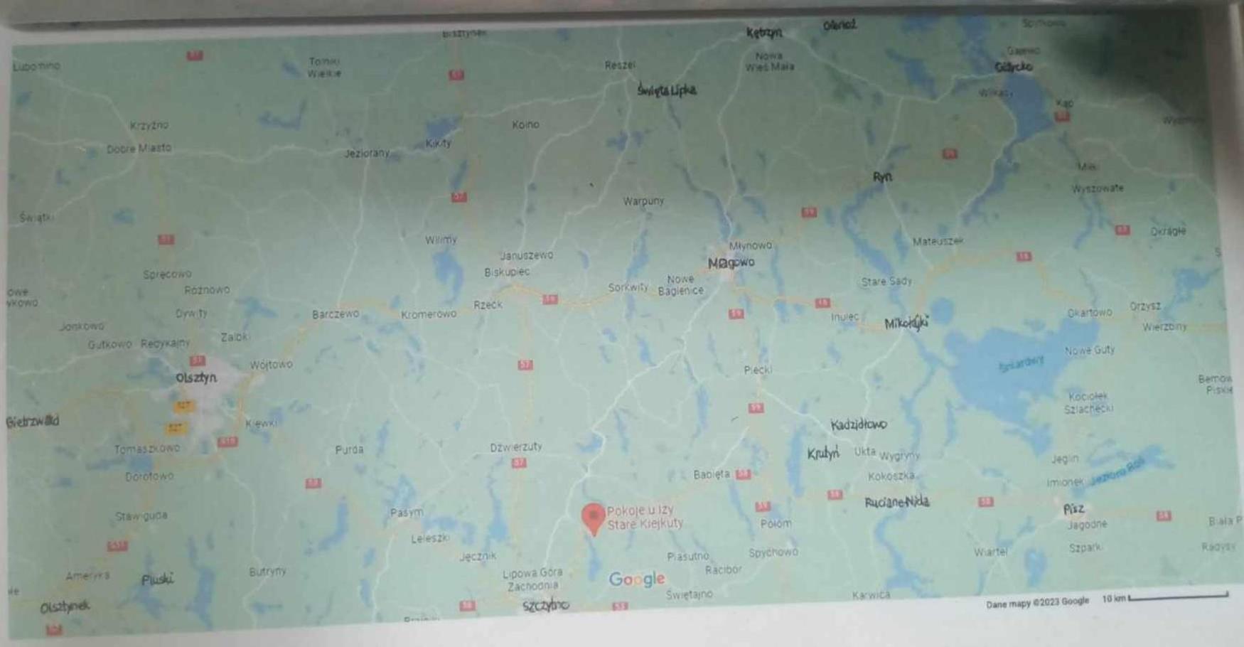 Pokoje U Izy Stare Kiejkuty Szczytno  Esterno foto